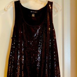 Black sparkle tank top